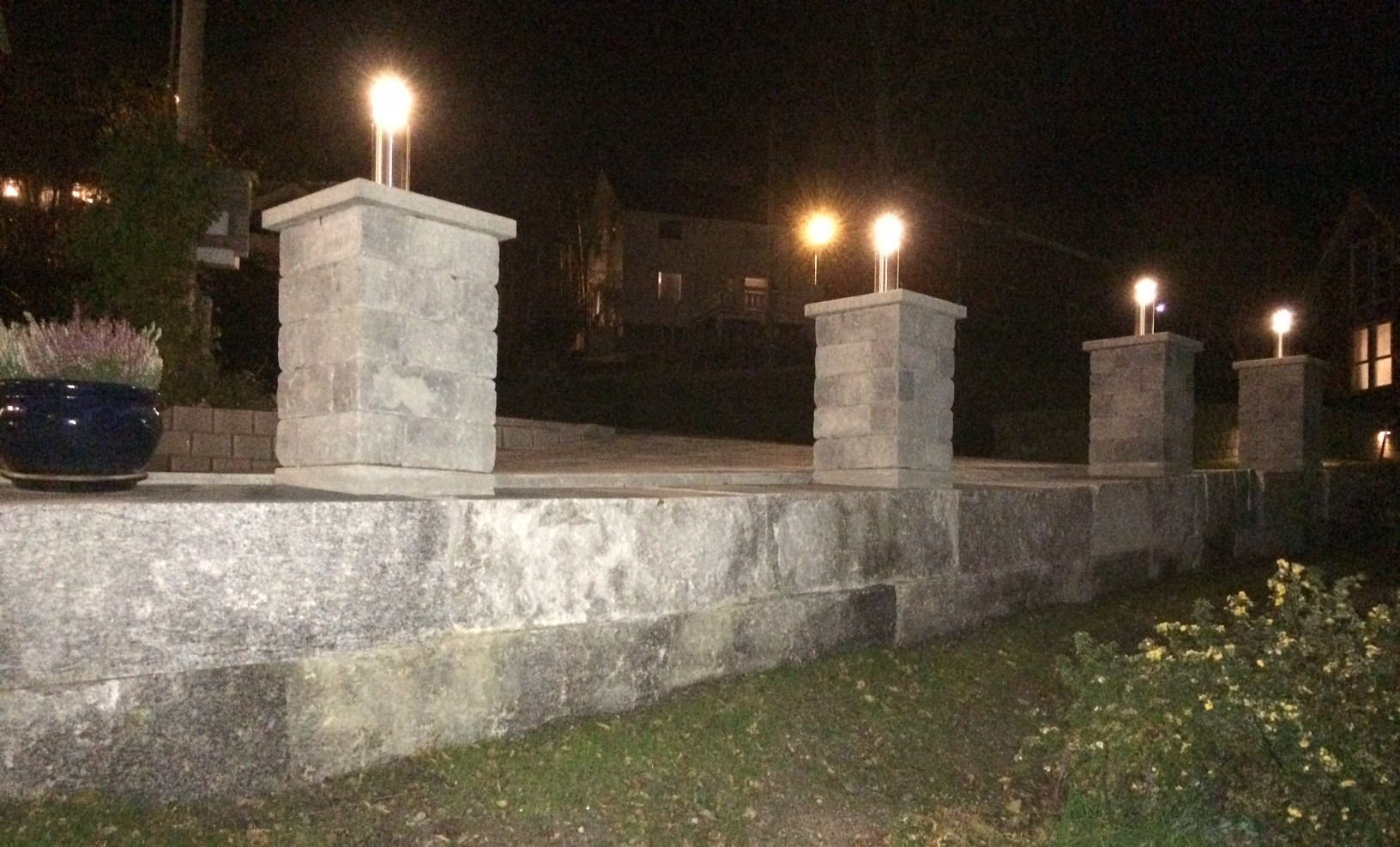 fauske, natursteinmur, granitt i fauske